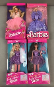 Group of 4 Mattel Barbie Fashion Dolls