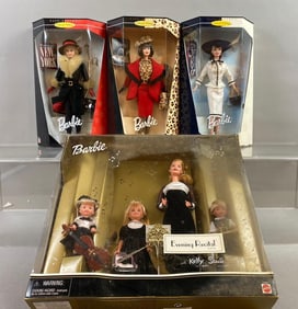 Group of 4 Mattel Barbie Fashion Dolls