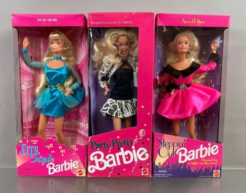Group of 3 Mattel Barbie Fashion Dolls
