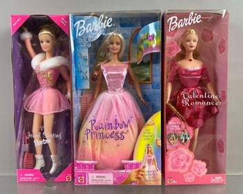 Group of 3 Mattel Barbie Fashion Dolls