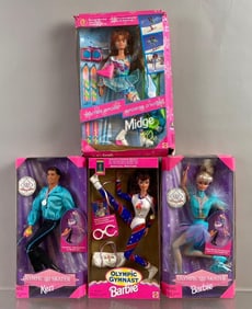 Group of 4 Mattel Barbie Fashion Dolls