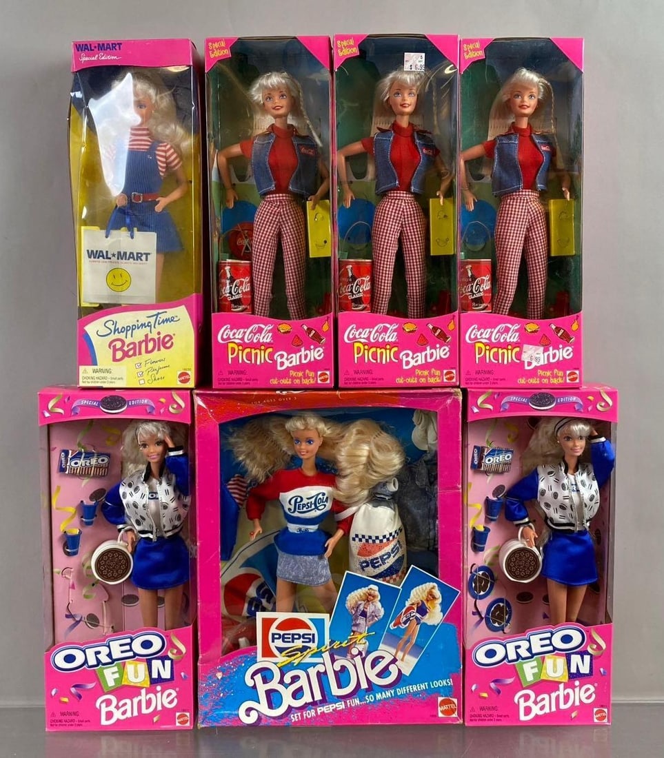 Group of 7 Mattel Barbie Fashion Dolls (1 of 3)