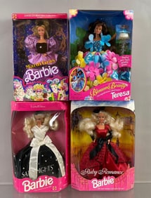 Group of 4 Mattel Barbie Fashion Dolls