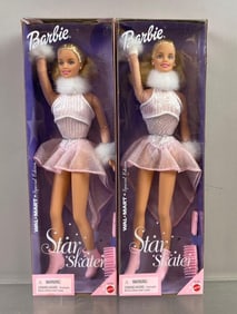 Group of 2 Mattel Star Skaters Barbie Fashion Dolls