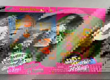 Group of 2 Mattel Barbie & Kelly Sets