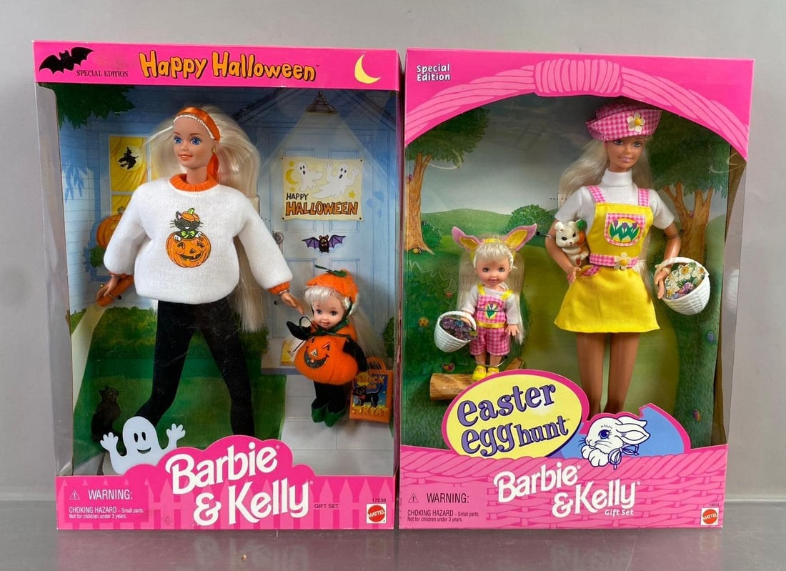Group of 2 Mattel Barbie & Kelly Sets (1 of 5)