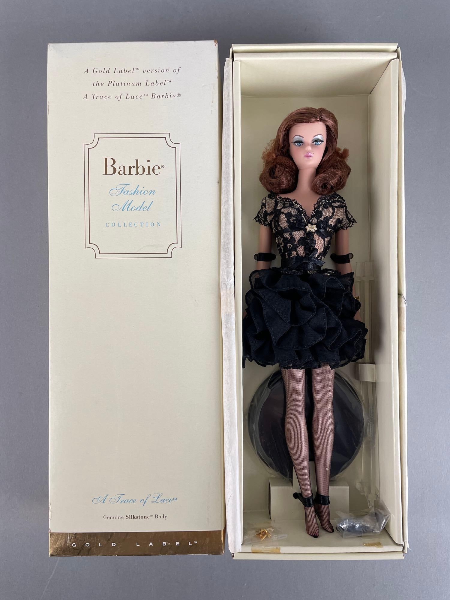 2004 Mattel Silkstone A Trace of Lace Barbie Fashion Doll: Gold label Fashion model collection