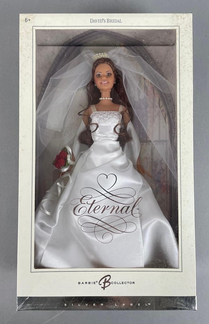 Mattel Davids Bridal Eternal Bride Barbie Fashion Doll: Silver label, original packaging