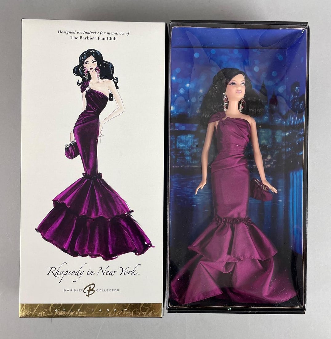Mattel Rhapsody in New York Barbie Fashion Doll: Gold label Barbie fan club