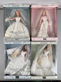 Group of Mattel Bridal Collection Barbie Fashion Dolls