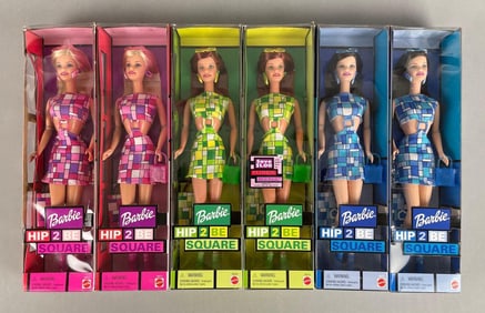 Group of Mattel Hip 2 Be Square Barbie Fashion Dolls