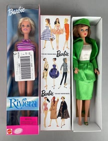 Group of 2 1990s Mattel Barbie Fashion Dolls
