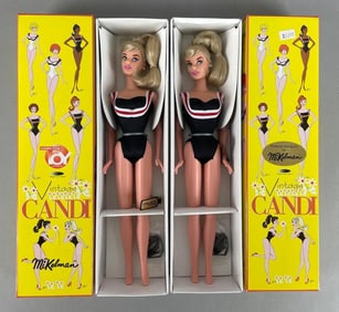 Group of 2 Hamilton Toy Vintage Candi Fashion Dolls