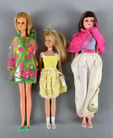 Group of Vintage Mattel Francie and Skipper Fashion Dolls