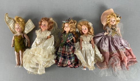Group of Vintage Nancy Ann Storybook Dolls