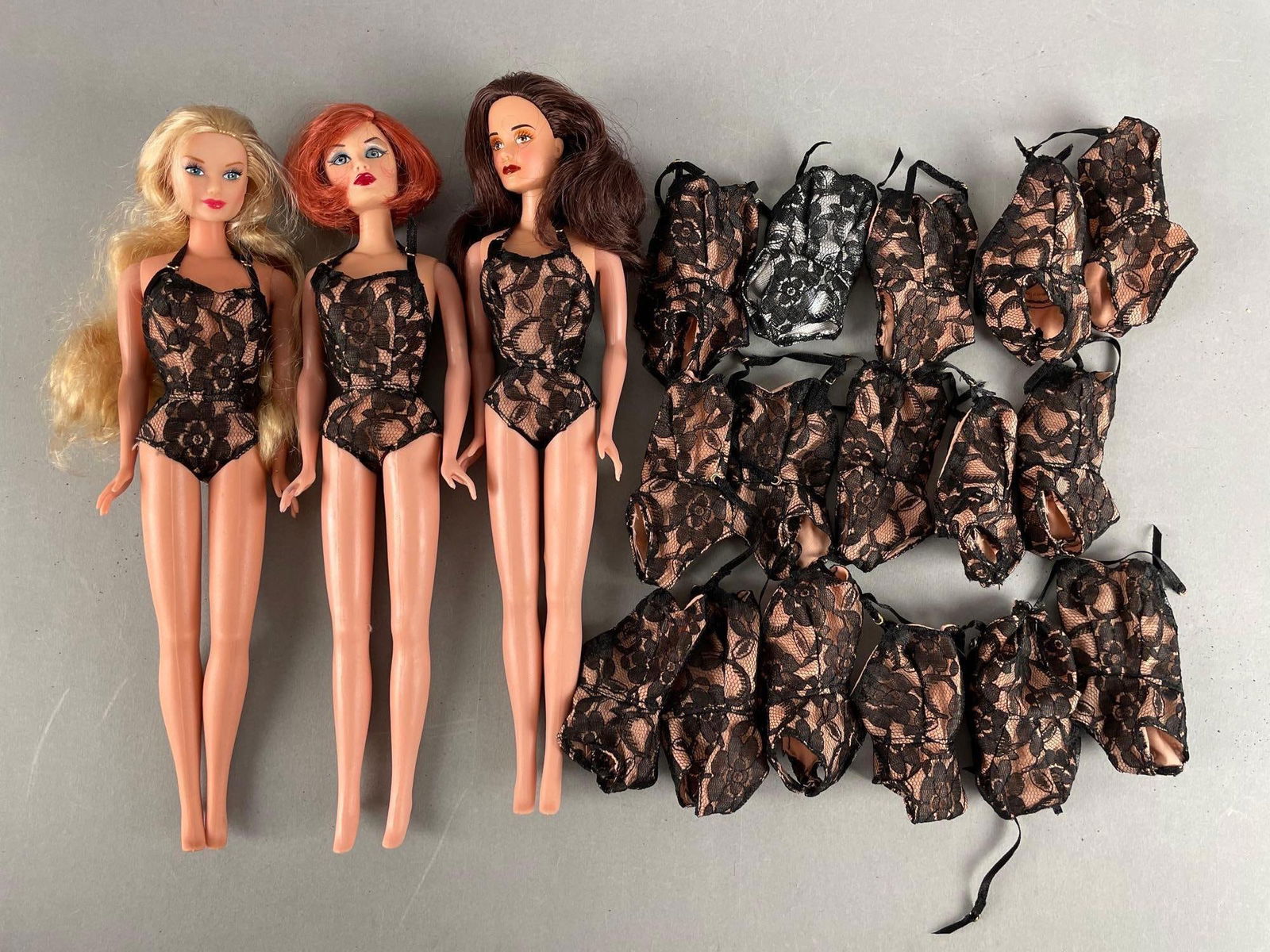 Group of Paul David Mikelman Fashion Dolls and Lingerie: 1990s