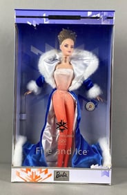 2001 Mattel Fire and Ice Olympic Barbie Fashion Doll