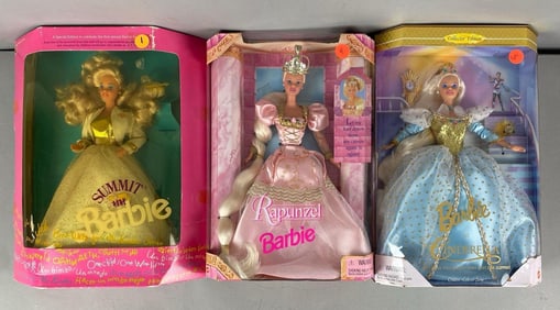 Group of 3 Mattel Barbie Fashion Dolls