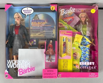 Group of 2 Mattel Barbie Fashion Dolls