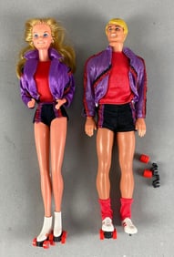 Group of 2 Mattel Roller Skating Fashion Dolls