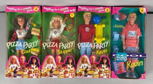Group of 4 Mattel Fashion Dolls