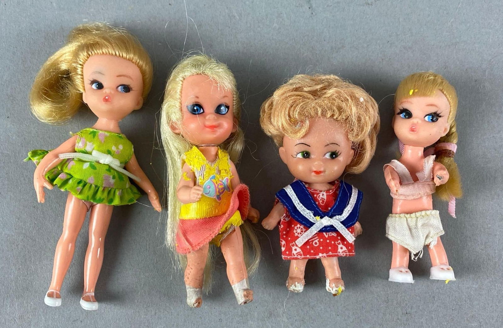 Group of 4 Vintage Tiny Dolls (1 of 3)