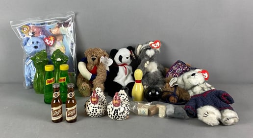 Group of TY Plush Toys and More