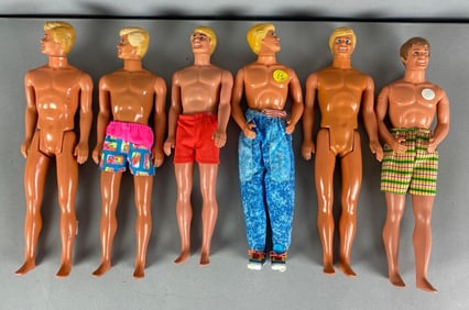 Group of Vintage Mattel Ken Fashion Dolls