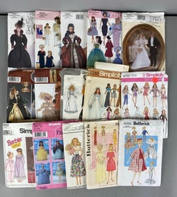 Group of Fashion Doll Clothing Stencils