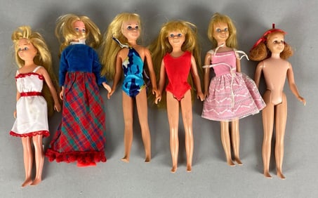 Group of 6 Vintage Fashion Dolls
