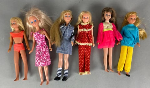 Group of Mattel Skipper Fashion Dolls