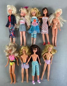 Group of Mattel Skipper Fashion Dolls