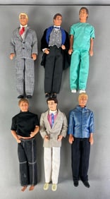 Group of Mattel Ken Fashion Dolls