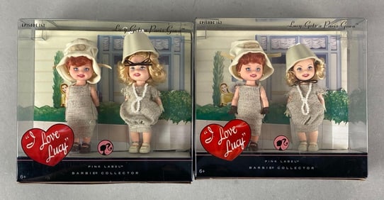 Group of 2008 Mattel I Love Lucy Fashion Dolls