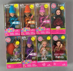 Group of 8 Mattel Kelly Fashion Dolls
