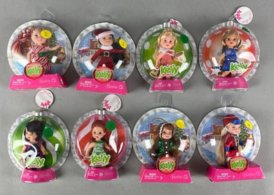 Group of Mattel Kelly Ornaments Fashion Dolls