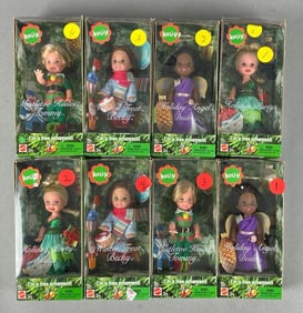 Group of Mattel Kelly Christmas Holiday Fashion Dolls
