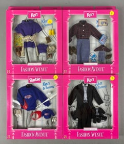 Group of 4 Mattel Fashion Avenue Doll Outfits