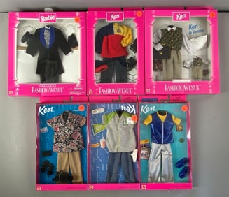 Group of Mattel Ken Fashion Avenue Fashion Doll Clothing