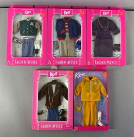 Group of Mattel Ken Fashion Avenue Fashion Doll Clothing