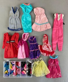 Group of Mattel Barbie Black Tag Fashion Doll Outfits and Accessories
