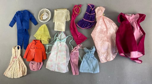 Group of Mattel Barbie Black Tag Fashion Doll Outfits and Accessories