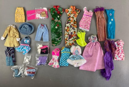 Group of Mattel Barbie Fashion Doll Clothes and Accessories