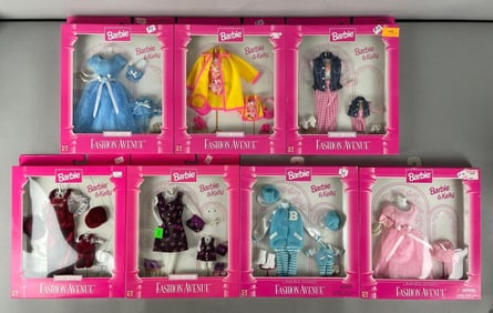 Group of Mattel Barbie Fashion Avenue Clothing
