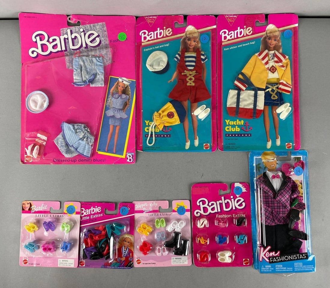 Group of Mattel Barbie Clothing and Accessories: New in original packaging