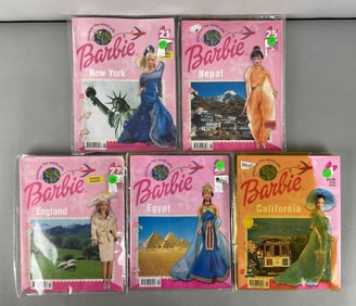 Group of Mattel Discover the World with Barbie Clothing