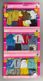 Group of Mattel Barbie and Ken Clothing Gift Packs