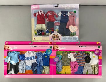 Group of Mattel Barbie Clothing Gift Packs