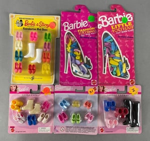 Group of Mattel Barbie Shoe Sets