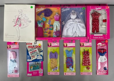 Group of Mattel Barbie Clothing
